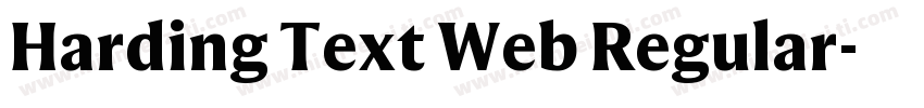 Harding Text Web Regular字体转换